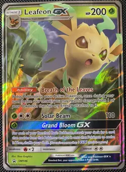Leafeon GX SM146 Sm Holo Black Star Promo - Pokemon Card - Image 1