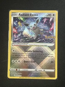 Radiant Eevee - SWSH230 - Pokemon Sword & Shield Promo Holo Rare Card NM - Image 1