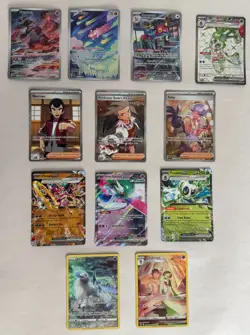 Pokemon Paradox Rift Card LOT! Groudon 199/182 Minior 201/182 Illustration Rare - Image 1