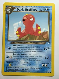 Dark Octillery Neo Destiny 062/105 Pokemon card LP-NM - Image 1