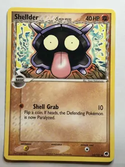 Shellder (Delta Species) Dragon Frontiers 63/101 MP-LP Pokemon Card - Image 1