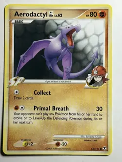 Aerodactyl GL Rising Rivals 55/111 MP-LP Pokemon Card - Image 1