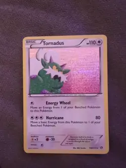 Pokemon TCG Tornadus Holo Rare Card 108/113 Legendary Treasures Series - Image 1