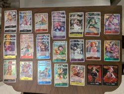 One Piece Heroines Edition 40 card rare or better lot, Nami, Boa some duplicates - Image 1