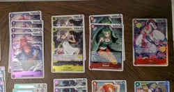 One Piece Heroines Edition 40 card rare or better lot, Nami, Boa some duplicates - Image 3