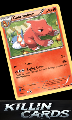 Charmeleon 18/113 Pokemon Uncommon Legendary Treasures Card NM - Image 1