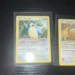 Pokemon Basic Card Lot - Snorlax (3) 2015 118/162, 2016 77/124 English - Image 1