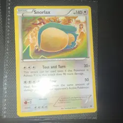 Pokemon Basic Card Lot - Snorlax (3) 2015 118/162, 2016 77/124 English - Image 2