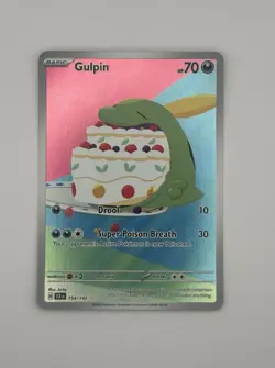 Gulpin 154/142 SV07: Stellar Crown Illustration Rare Holo Pokemon TCG Card - Image 1