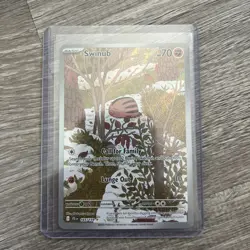 Swinub 165/159 Illustration Rare Pokemon Card Journey Together Rare Full Art Hol - Image 1