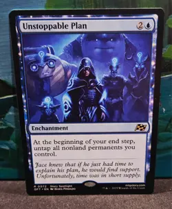 magic the gathering - Unstoppable Plan - Enchantment - Rare - Blue - Island - Image 1