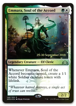 Emmara, Soul of the Accord #168 (Foil) (NM) Prerelease Cards PRE Magic MTG - Image 1
