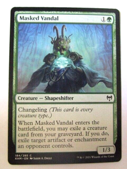 MTG Masked Vandal 184/285 Common KHM Kaldheim Near Mint!! - Image 1
