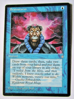 MTG Brainstorm Ice Age Light Play!! - Image 1