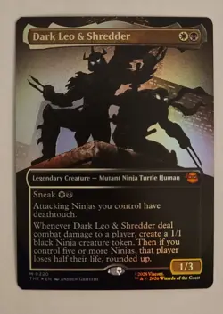 Dark Leo & Shredder (Borderless) Teenage Mutant Ninja Turtles Foil - Image 3