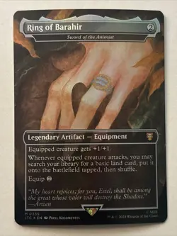 1x Ring of Barahir (Sword of the Animist) (355) ~~ Borderless - Foil NM-Mint, En - Image 1