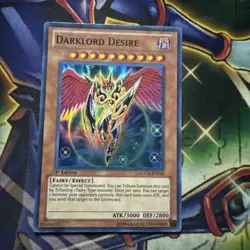 Yugioh! Darklord Desire LCGX-EN210 Super Rare 1st Edition VLP - Image 1