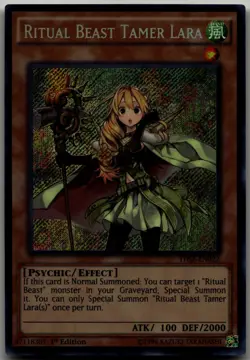 Ritual Beast Tamer Lara Secret Rare The Secret Forces THSF-EN022 LP - Image 1