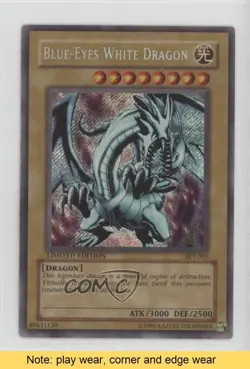 Blue-Eyes White Dragon YuGiOh Collectors Tin Promo #BPT-003 2002 READ - Image 1