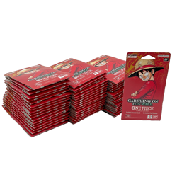 Lot of (56) One Piece TCG OP-13 Carrying On His Will Sleeved Booster Packs - Image 1