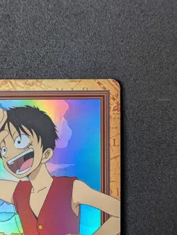 1999 Bandai One Piece Carddass Hyper Battle C01 Luffy Rookie Holo NM - Image 5