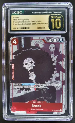 2022 One Piece Premium 25th Anniversary Brook Promos CGC 10 PRISTINE A PT - Image 1