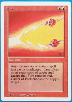 Fork Revised NM (Red Rare Reserved List MTG Magic Card) (512550) ABUGames - Image 1