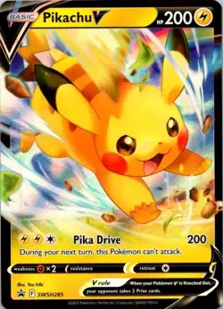 Pokemon TCG Pikachu V SWSH285 SWSH: Sword & Shield Promo Cards NM (SKU 1-4) - Image 1