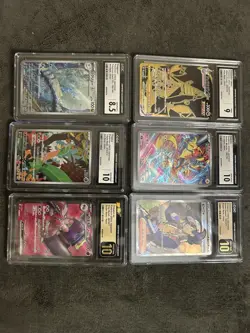 Pokemon TCG Japanese CGC Graded Card Lot - 6 Full Art Holo Super Ultra Rare #B1 - Image 1
