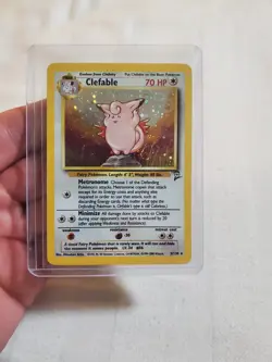 LP/NM HOLO Clefable 005/130 Base Set 2 Holo Pokemon card - Image 1
