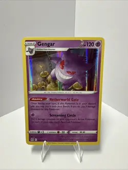 Pokemon TCG Gengar Holo Rare Card 066/196 Lost Origin - Image 1