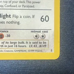 Vintage Pokemon TCG Dragonite (Movie Promo) 05/53 Wotc 1st Movie Promo Card 1999 - Image 5