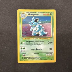 *No Symbol Error* Pokemon TCG English LP Nidoqueen 7/64 Jungle Holo Rare Card - Image 1