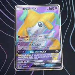 Pokemon Jirachi GX TCG Full Art Unified Minds Promo Card 79a/236 NM Condition - Image 1