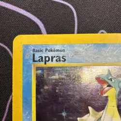 Pokemon TCG Lapras Fossil Holo Unlimited Rare Card 10/62 HP Condition - Image 2