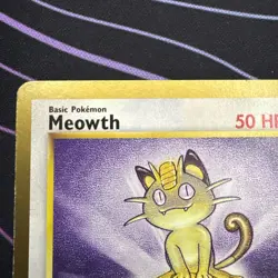 Pokemon TCG Meowth Jungle Card 56/64 Regular Gold Border MP - Image 3