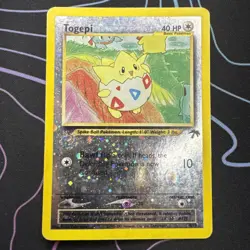 Pokemon TCG Togepi Reverse Holo Southern Islands 1996 Promo Card LP/MP - Image 1