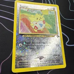 Pokemon TCG Togepi Reverse Holo Southern Islands 1996 Promo Card LP/MP - Image 2