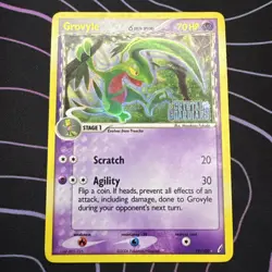 Grovyle Crystal Guardians Regular Card 19/100 Delta Species Stamped Holo - Image 1