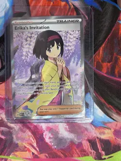 Pokemon TCG Erika's Invitation Holo Card 196/165 Scarlet & Violet 151 - Image 1