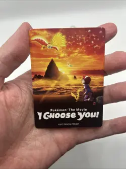 2017 Pikachu & Ash Pokemon the Movie I Choose You Promo Insert Card - Image 3