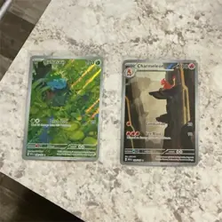 Pokemon TCG Bulbasaur & Charmeleon Foil Card Lot - 2 English Cards - Image 1