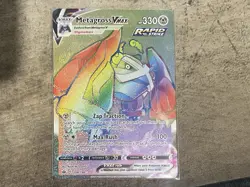 Pokemon Metagross VMAX 208/198 Secret Rare Full Art Rapid Strike Holo Card - Image 1
