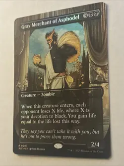 MTG Gray Merchant of Asphodel (Foil) Secret Lair Countdown Kit 7 NM - Image 2