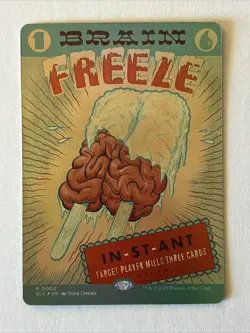 Brain Freeze FOIL Encyclopedia Secret Lair MTG Magic The Gathering - Image 1