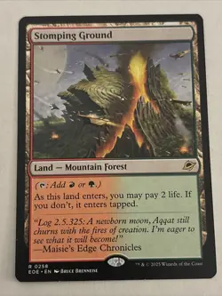MTG EOE-0258 Stomping Ground - Edge of Eternities Rare Shock Land - Image 1