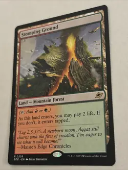 MTG EOE-0258 Stomping Ground - Edge of Eternities Rare Shock Land - Image 2