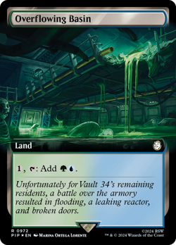 Overflowing Basin (Extended Art) (Surge Foil) [Fallout] Magic MTG - Image 1