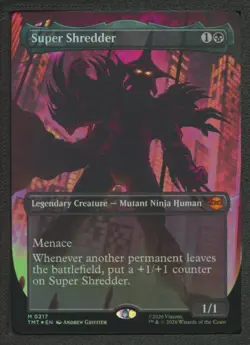 Super Shredder (Borderless) Foil #217 Teenage Mutant Ninja Turtles - Image 1