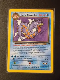 Dark Gyarados 25/82 Team Rocket Set Non-Holo Rare 2000 Pokemon Card NM - Image 1